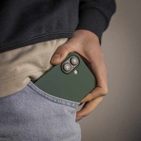 Ceezs Ceezs iPhone 16 hoesje siliconen (donkergroen)