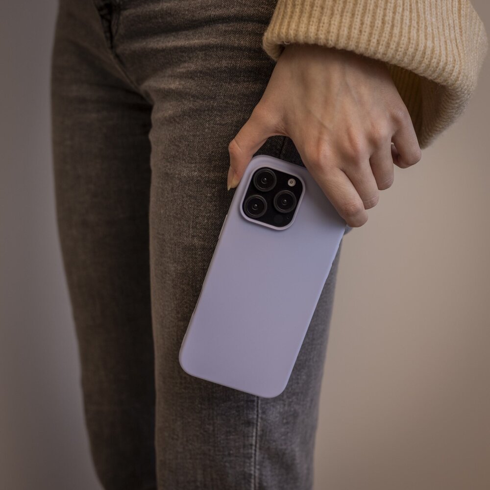 Ceezs Ceezs iPhone 16 Pro hoesje siliconen (paars)