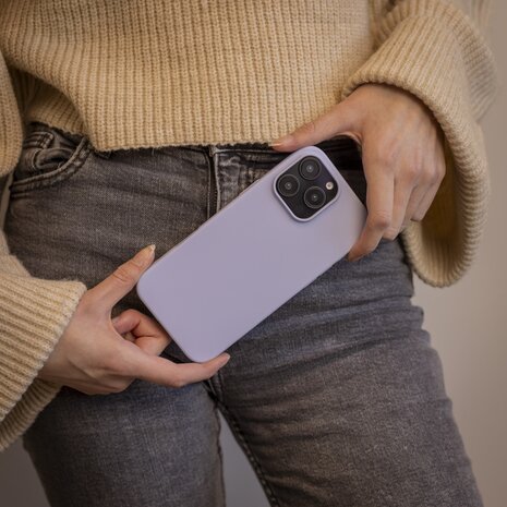 Ceezs Ceezs iPhone 16 Pro hoesje siliconen (paars)