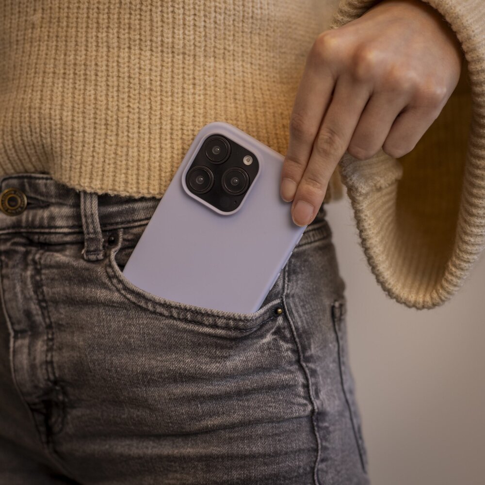 Ceezs Ceezs iPhone 16 Pro hoesje siliconen (paars)