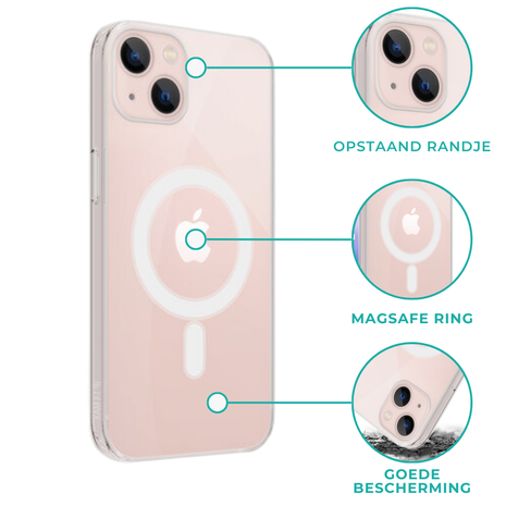 ShieldCase® ShieldCase iPhone 14 Plus MagSafe hoesje (transparant) ShieldCase® ShieldCase iPhone 14 Plus MagSafe hoesje (transparant)
