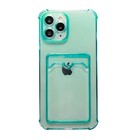 ShieldCase® ShieldCase iPhone 13  Pro Max TPU hoesje met pasjeshouder (transparant groen)