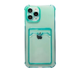 ShieldCase® iPhone 13 Pro TPU hoesje met pasjeshouder (transparant groen) ShieldCase® iPhone 13 Pro TPU hoesje met pasjeshouder (transparant groen)