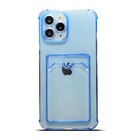 ShieldCase® ShieldCase iPhone 13  Pro Max TPU hoesje met pasjeshouder (transparant blauw)