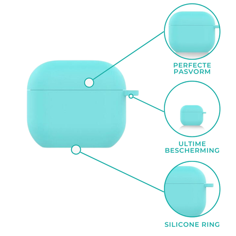 ShieldCase® Shieldcase Airpods 3 siliconen hoesje (aqua)