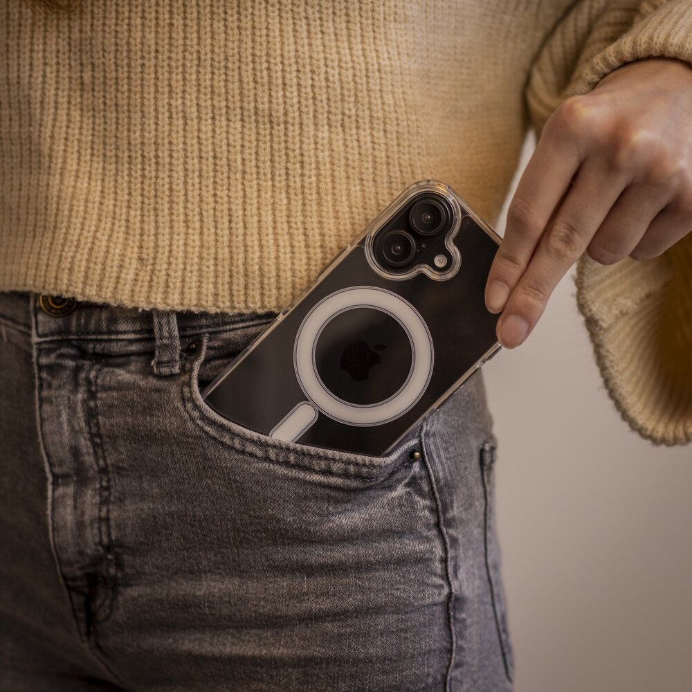 ShieldCase® ShieldCase iPhone 15 Plus siliconen hoesje met MagSafe (transparant)