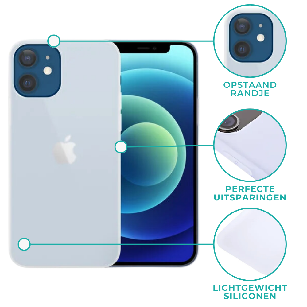 Ceezs Ceezs iPhone 13 Pro Max hoesje siliconen (Matte Transparant)