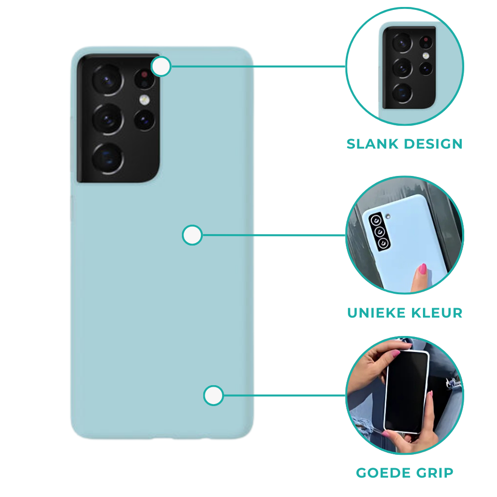 ShieldCase® ShieldCase Pantone siliconen hoesje Samsung Galaxy A71 (blauw)