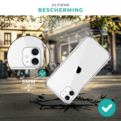 Ceezs Ceezs Military Shockproof TPU hoesje iPhone 13 (transparant) Ceezs Ceezs Military Shockproof TPU hoesje iPhone 13 (transparant)