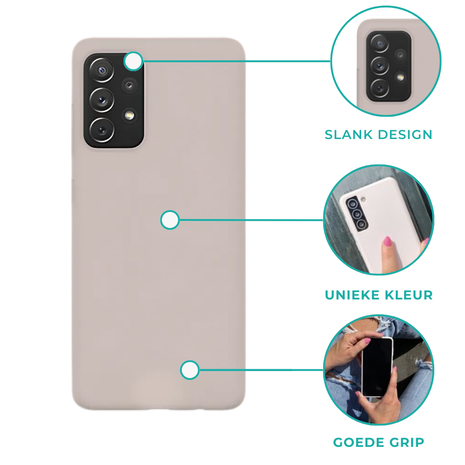 ShieldCase® ShieldCase Pantone siliconen hoesje Samsung Galaxy S21 Ultra (beige)