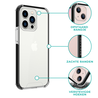 Coverzs Coverzs iPhone 14 3in1 shock case (transparant) Coverzs Coverzs iPhone 14 3in1 shock case (transparant)