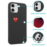 ShieldCase® ShieldCase Heart Eyes iPhone 12 Mini - 5.4 inch hoesje (zwart) ShieldCase® ShieldCase Heart Eyes iPhone 12 Mini - 5.4 inch hoesje (zwart)