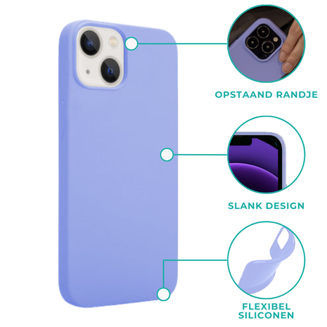 Ceezs Ceezs iPhone 13 Pro hoesje siliconen (violet)