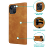 Coverzs Coverzs iPhone 14 Pro Luxe bookcase (bruin) Coverzs Coverzs iPhone 14 Pro Luxe bookcase (bruin)