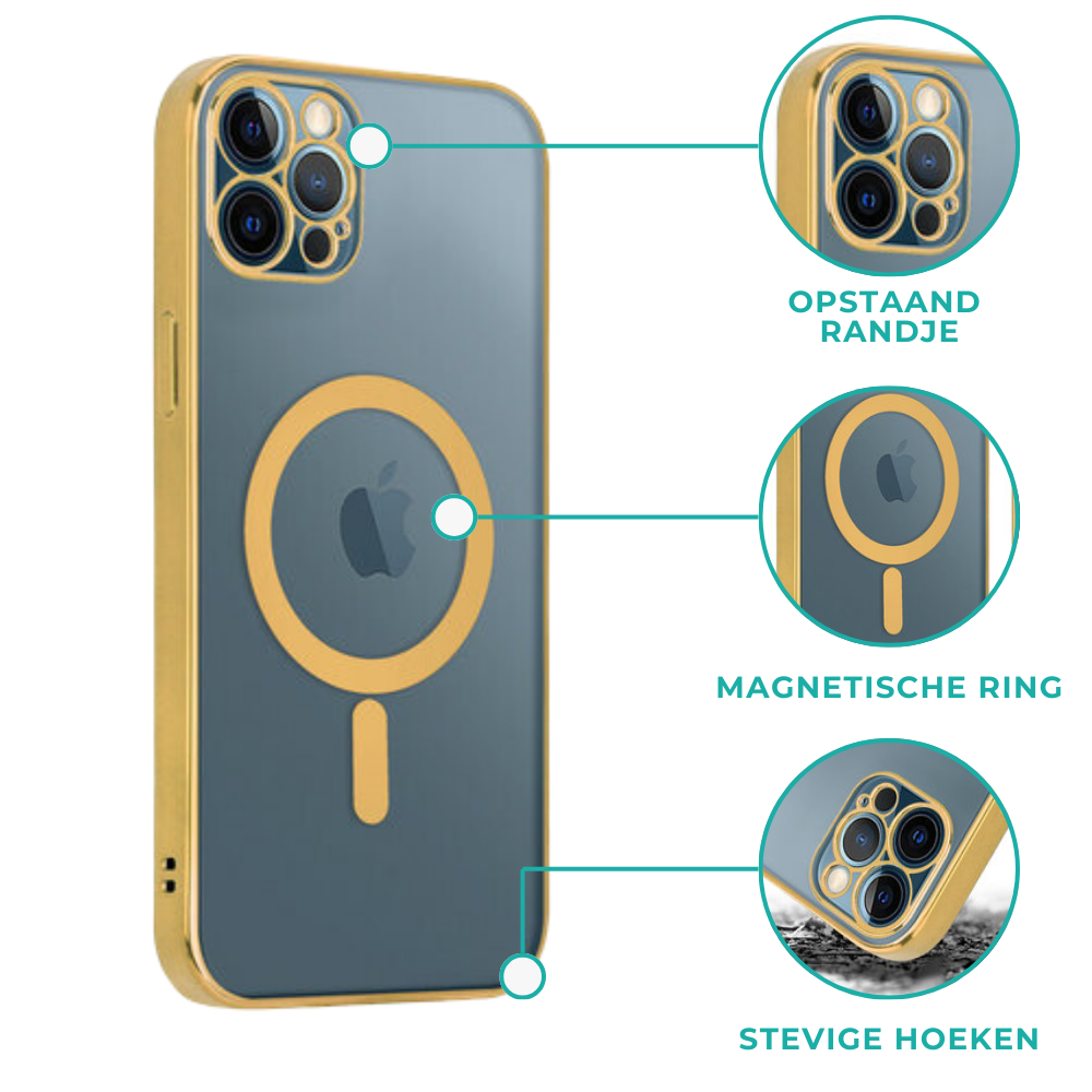 ShieldCase® ShieldCase iPhone 11 Pro hoesje transparant Magsafe metal coating (goud) ShieldCase® ShieldCase iPhone 11 Pro hoesje transparant Magsafe metal coating (goud)