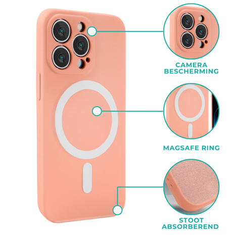 ShieldCase® ShieldCase iPhone 12 Pro Magsafe hoesje siliconen zijde (roze) ShieldCase® ShieldCase iPhone 12 Pro Magsafe hoesje siliconen zijde (roze)