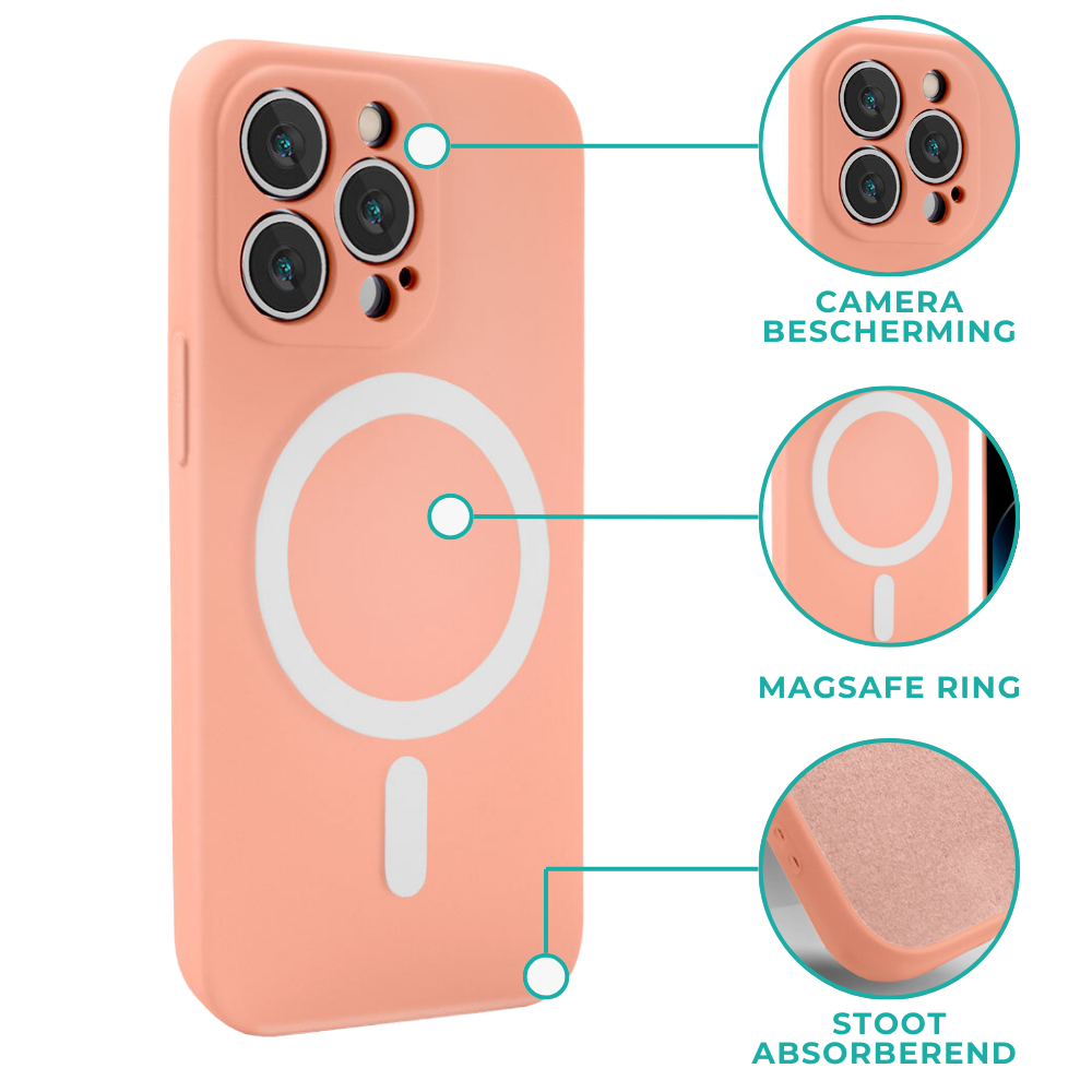 ShieldCase® ShieldCase iPhone 11 Magsafe hoesje siliconen zijde (roze) ShieldCase® ShieldCase iPhone 11 Magsafe hoesje siliconen zijde (roze)