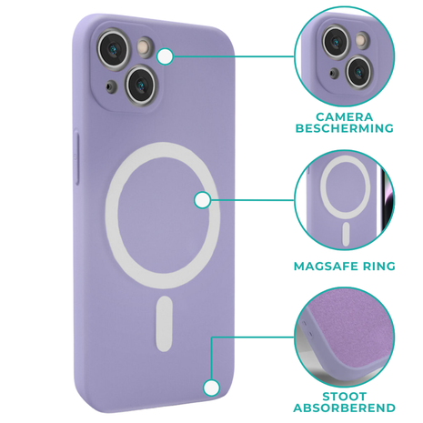 ShieldCase® ShieldCase iPhone 12 Pro Magsafe hoesje siliconen zijde (lila) ShieldCase® ShieldCase iPhone 12 Pro Magsafe hoesje siliconen zijde (lila)