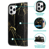 ShieldCase® Shieldcase Amazing Black Marmer iPhone 12 Pro Bookcase ShieldCase® Shieldcase Amazing Black Marmer iPhone 12 Pro Bookcase