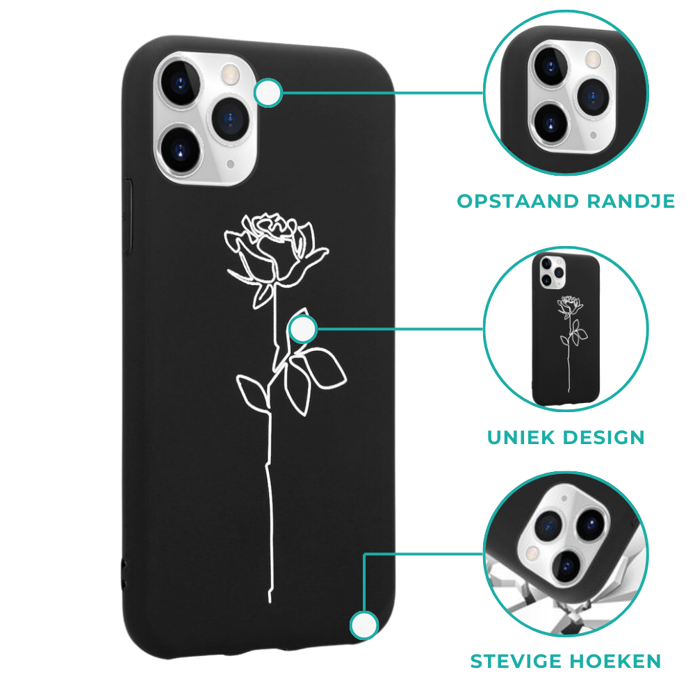 ShieldCase® ShieldCase Perfect Rose iPhone SE 2022 hoesje ShieldCase® ShieldCase Perfect Rose iPhone SE 2022 hoesje