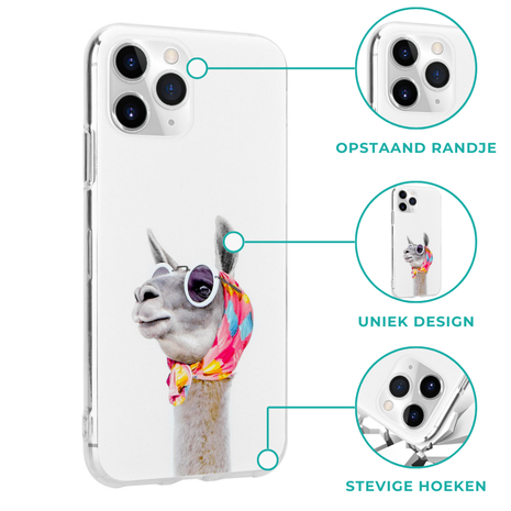 ShieldCase® ShieldCase No Drama Lama iPhone SE 2022 hoesje ShieldCase® ShieldCase No Drama Lama iPhone SE 2022 hoesje