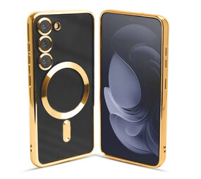 Coverzs Samsung Galaxy S25 Plus MagSafe hoesje met camera cover (goud) Coverzs Samsung Galaxy S25 Plus MagSafe hoesje met camera cover (goud)