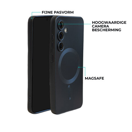 ShieldCase® ShieldCase Samsung Galaxy S25 Plus MagSafe hoesje met lens protectie (zwart) ShieldCase® ShieldCase Samsung Galaxy S25 Plus MagSafe hoesje met lens protectie (zwart)