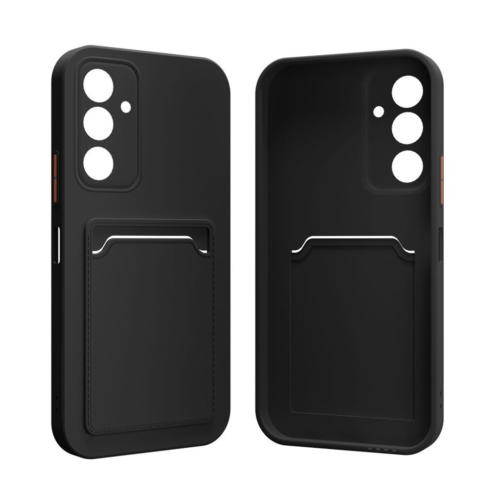 ShieldCase® ShieldCase Samsung Galaxy S25 siliconen hoesje met pasjeshouder (zwart)