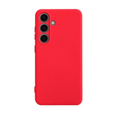 ShieldCase® ShieldCase Samsung Galaxy S25 siliconen hoesje (rood)