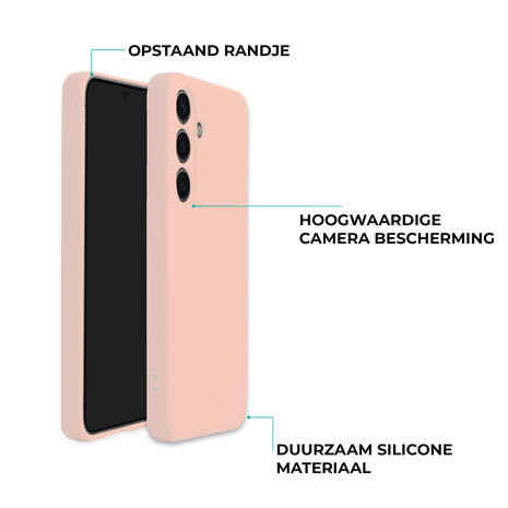 ShieldCase® ShieldCase Samsung Galaxy S25 siliconen hoesje (roze)