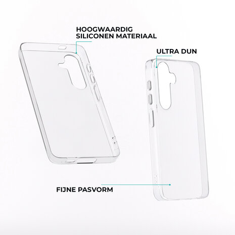 ShieldCase® ShieldCase Samsung Galaxy S25 Hybrid hoesje (transparant)