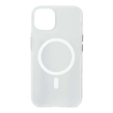 Coverzs Coverzs iPhone 12 Pro smooth siliconen MagSafe case (transparant)