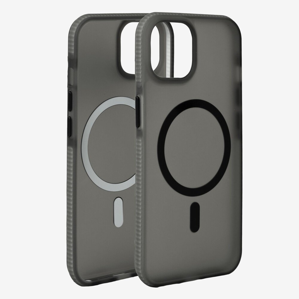 Coverzs Coverzs iPhone 12 Pro smooth siliconen MagSafe case (zwart)