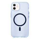 Coverzs iPhone 12 Pro smooth siliconen MagSafe case (lichtblauw)