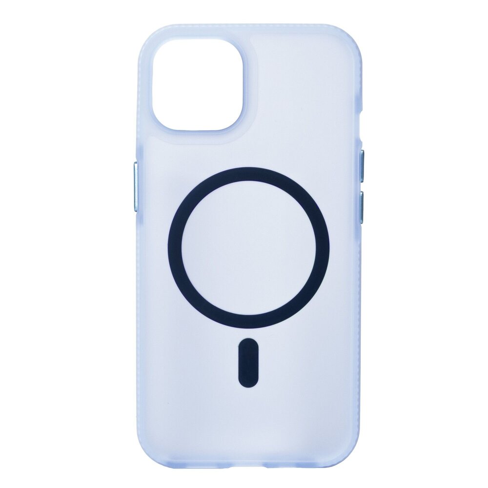 Coverzs Coverzs iPhone 12 Pro smooth siliconen MagSafe case (lichtblauw)