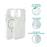 Coverzs Coverzs iPhone 16 Pro smooth siliconen MagSafe case (transparant)