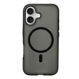 Coverzs iPhone 16 Plus smooth siliconen MagSafe case (zwart)