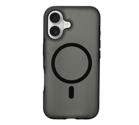 Coverzs iPhone 16 Plus smooth siliconen MagSafe case (zwart)