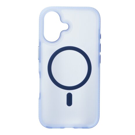 Coverzs Coverzs iPhone 16 Plus smooth siliconen MagSafe case (lichtblauw)
