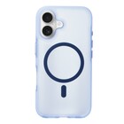 Coverzs Coverzs iPhone 16 smooth siliconen MagSafe case (lichtblauw)