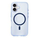 Coverzs iPhone 16 smooth siliconen MagSafe case (lichtblauw)