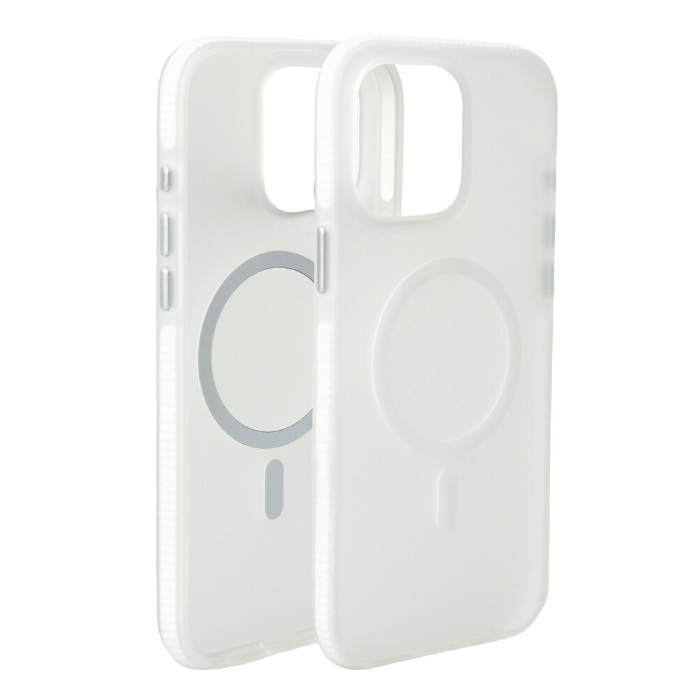 Coverzs Coverzs iPhone 15 Pro smooth siliconen MagSafe case (transparant)