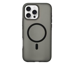 Coverzs iPhone 15 Pro smooth siliconen MagSafe case (zwart)