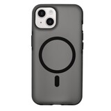 Coverzs iPhone 14 smooth siliconen MagSafe case (zwart)