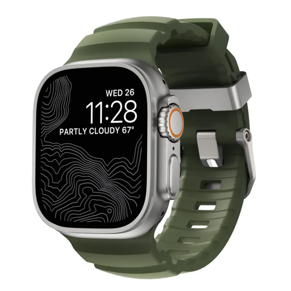 Nomad Nomad Apple Watch Rocky Point bandje (forest green)