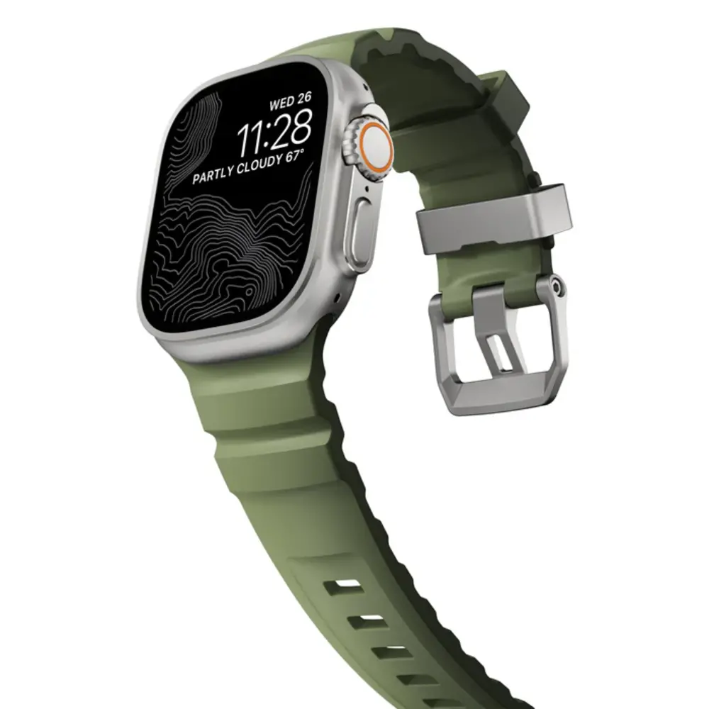 Nomad Nomad Apple Watch Rocky Point bandje (forest green)