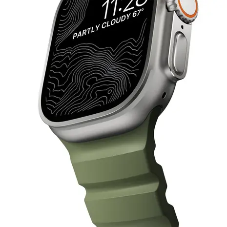 Nomad Nomad Apple Watch Rocky Point bandje (forest green)
