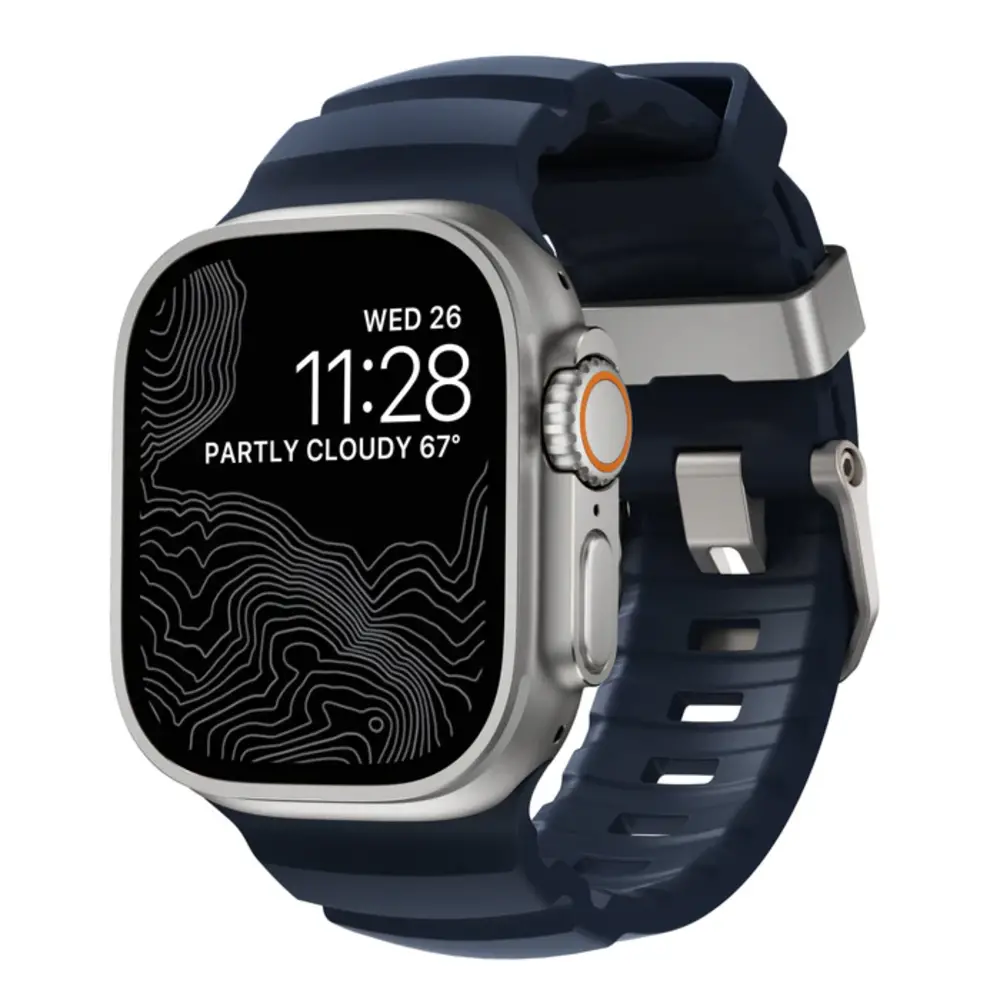 Nomad Nomad Apple Watch Rocky Point bandje (Atlantic blue)