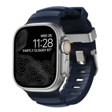 Nomad Nomad Apple Watch Rocky Point bandje (Atlantic blue)