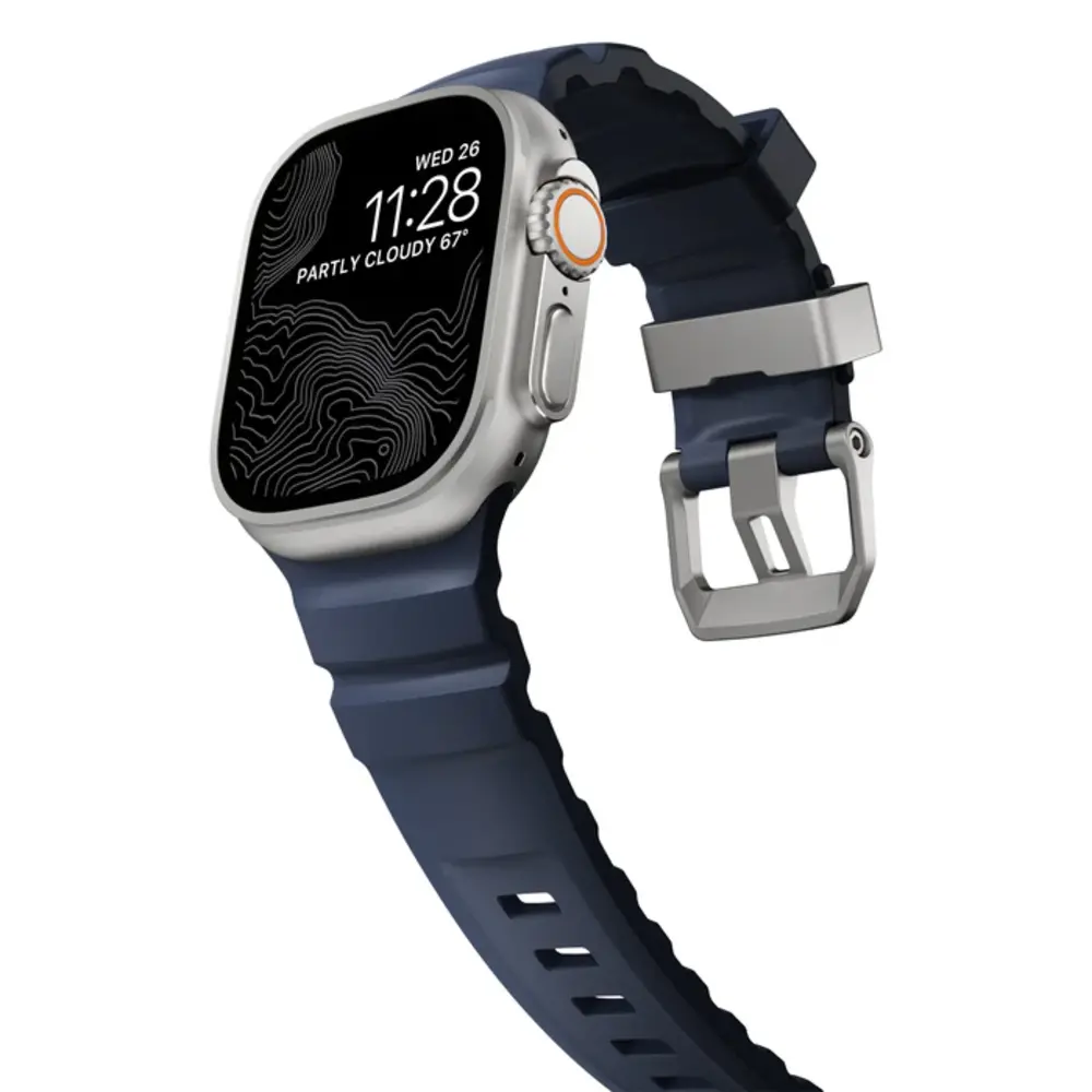 Nomad Nomad Apple Watch Rocky Point bandje (Atlantic blue)